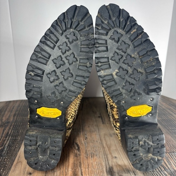 Ben Miller Boots Mens 10 Python Snakeskin Leather Western Round Toe Cowboy Rodeo - Picture 9 of 11